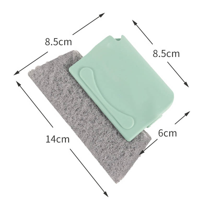 Alsidig Magic Groove rengøringsbørste, ergonomisk design, beige, grå eller grøn, rengør hjemmets svært tilgængelige steder.