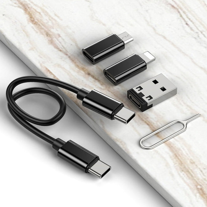Multifunktionel USB-kabelboks, hvid, flere porte, hurtig opladning, til hjemmebrug, pladsbesparende, opladningsenhed