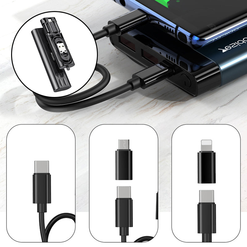 Multifunktionel USB-kabelboks, hvid, flere porte, hurtig opladning, til hjemmebrug, pladsbesparende, opladningsenhed