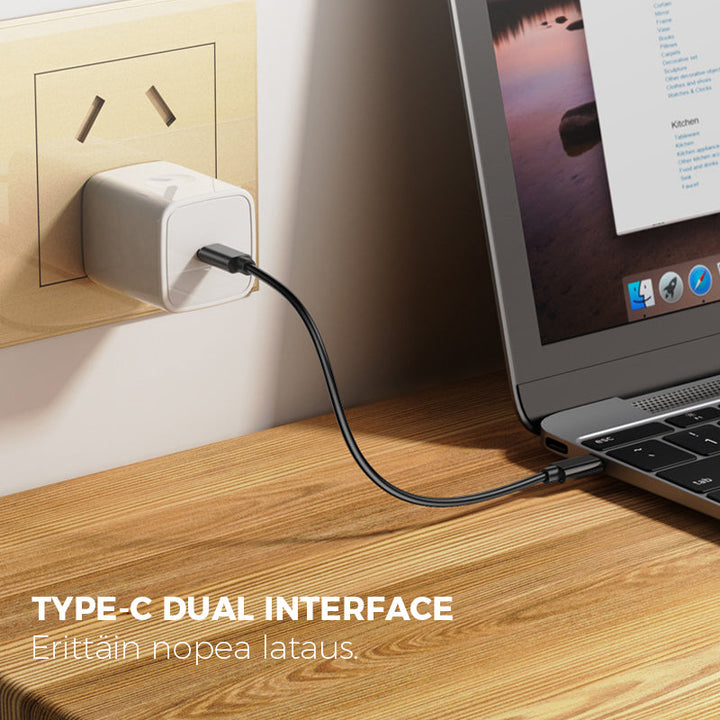 Multifunktionel USB-kabelboks, hvid, flere porte, hurtig opladning, til hjemmebrug, pladsbesparende, opladningsenhed