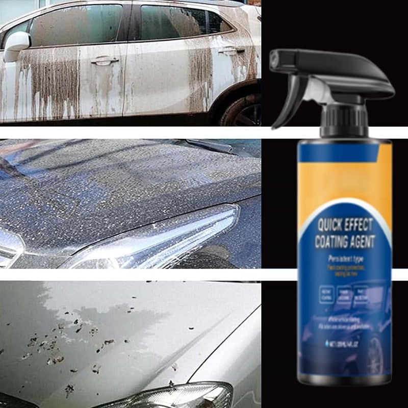 Multifunktionel bilmaling spray, skinnende overflade, beskyttelse mod ridser og støv, miljøvenlig sprayflaske