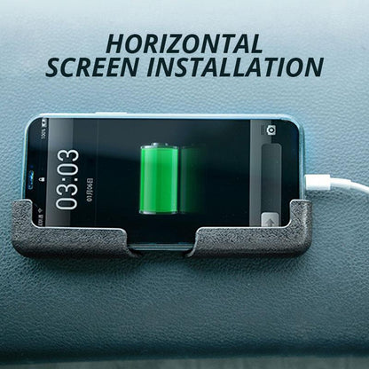 "Monikäyttöinen autopuhelinpidike useissa väreissä, tyylikäs PVC-nahkapinta, helppo asentaa vaakaan tai pystyyn."