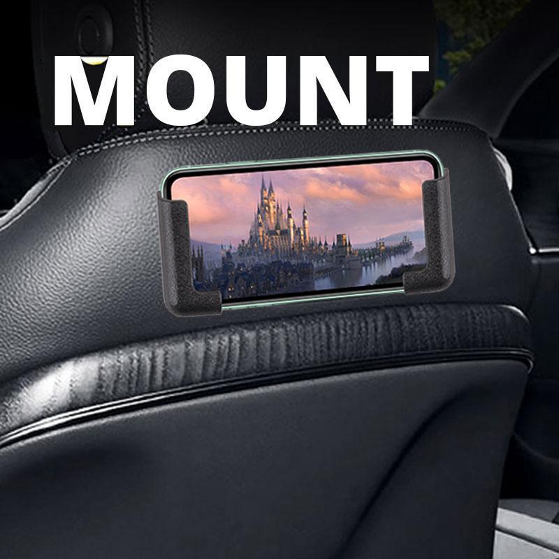 "Monikäyttöinen autopuhelinpidike useissa väreissä, tyylikäs PVC-nahkapinta, helppo asentaa vaakaan tai pystyyn."