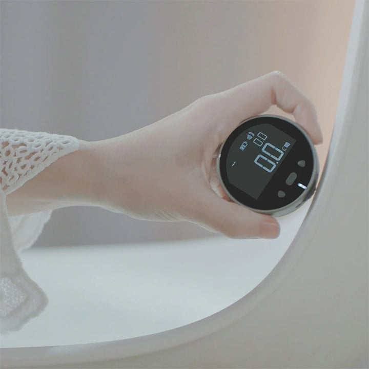 "Monikäyttöinen elektroninen mittaviivain miehille, metalli- ja silikonirakenne, kompakti ja ergonominen, teknologia & gadget