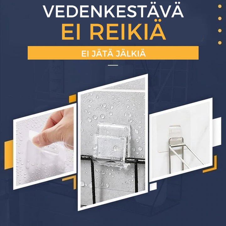 Alsidig selvklæbende gennemsigtig vægskrog til hjemmet, velegnet til køkken eller badeværelse uden huller.