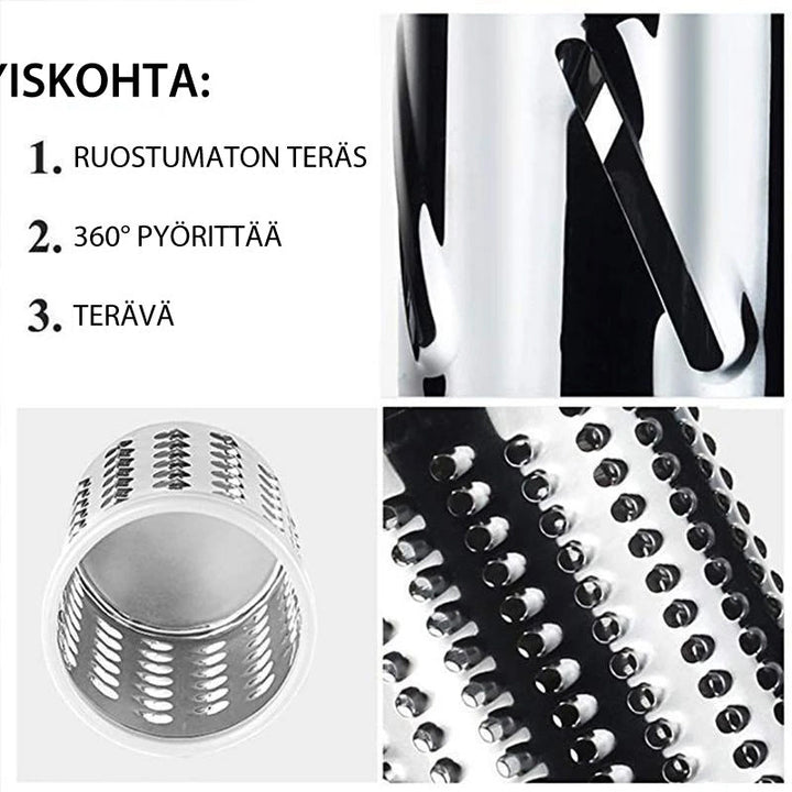 Multifunktionel køkken grøntsagsskærer med rustfrie stålblade skærer grøntsager, farver rød, blå, grøn.