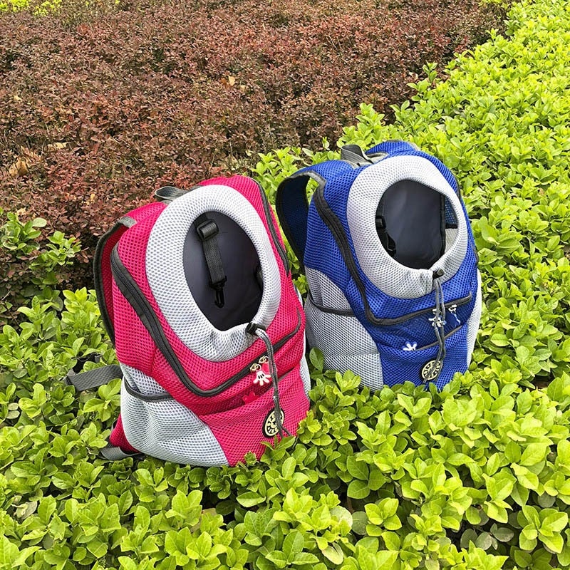 Multifunktionel kæledyrsrygsæk, åndbar, sikker line, til cykling og vandreture, sort farve