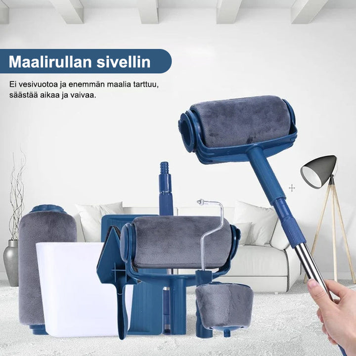 Alsidig malerulle, blå svamp, velegnet til vægge, gulve og lofter, brugervenligt hjemmeværktøj.