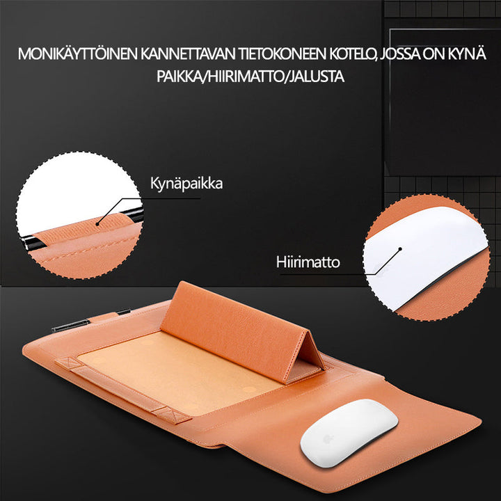 Lukket herre bærbar computertaske, minimalistisk design
