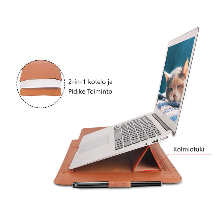 Herre bærbar computertaske i brug, ergonomisk design