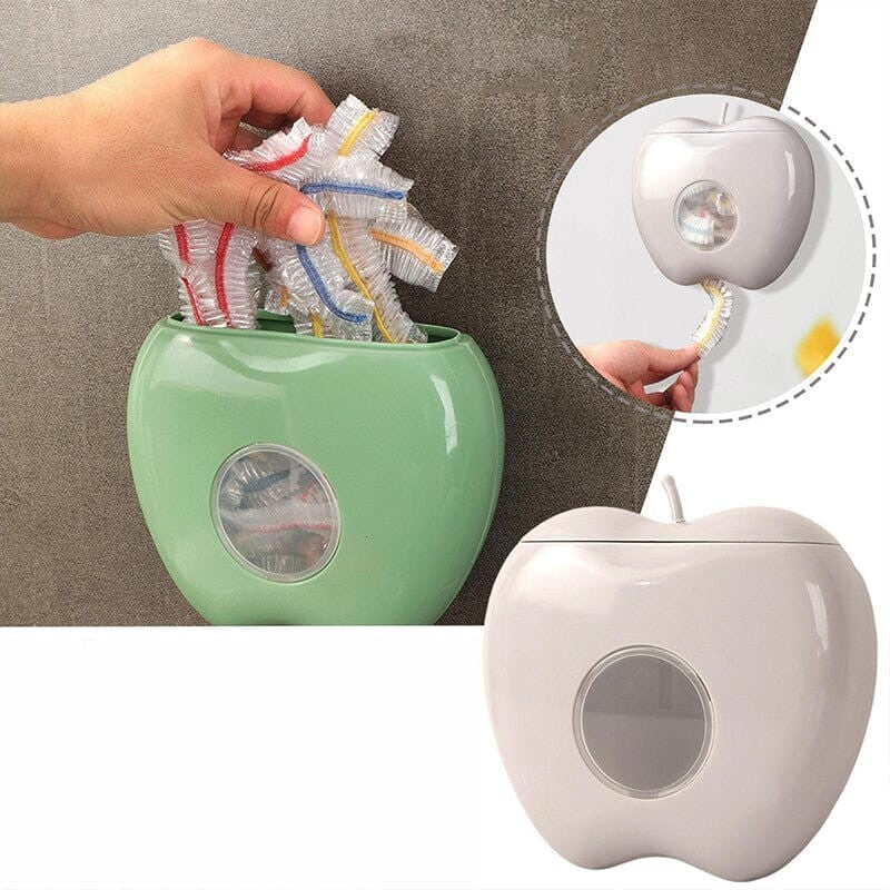 Alsidig plastikfolie-opbevaringsboks til køkkenet, grå PP-materiale, fleksibelt design, passer til skåle og tallerkener.