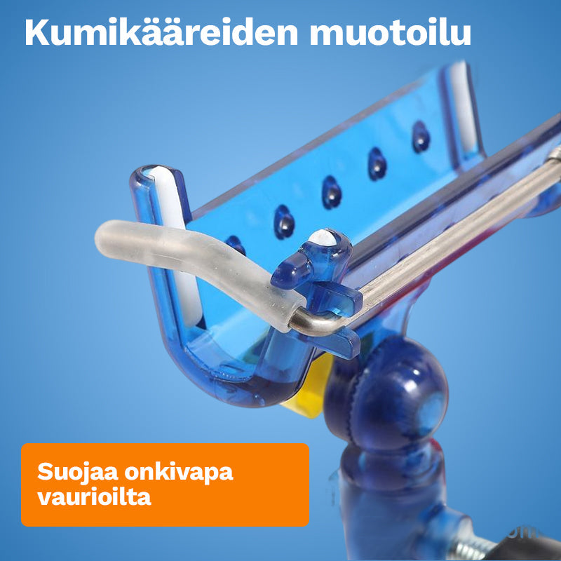 Alsidig fiskestangsholder, blå, selvlåsende og justerbar, til udendørs fiskeri.