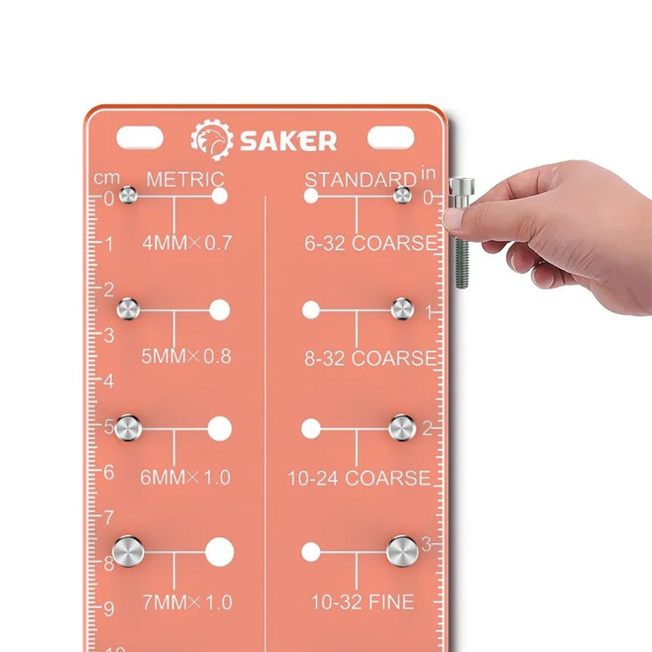 Multifunktionel orange gevindmåler, præcist værktøj til mænd, robust konstruktion, letvægts, 750g, bærbar.