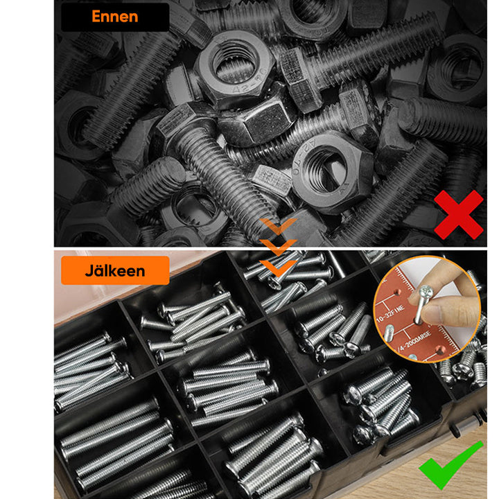 Multifunktionel orange gevindmåler, præcist værktøj til mænd, robust konstruktion, letvægts, 750g, bærbar.