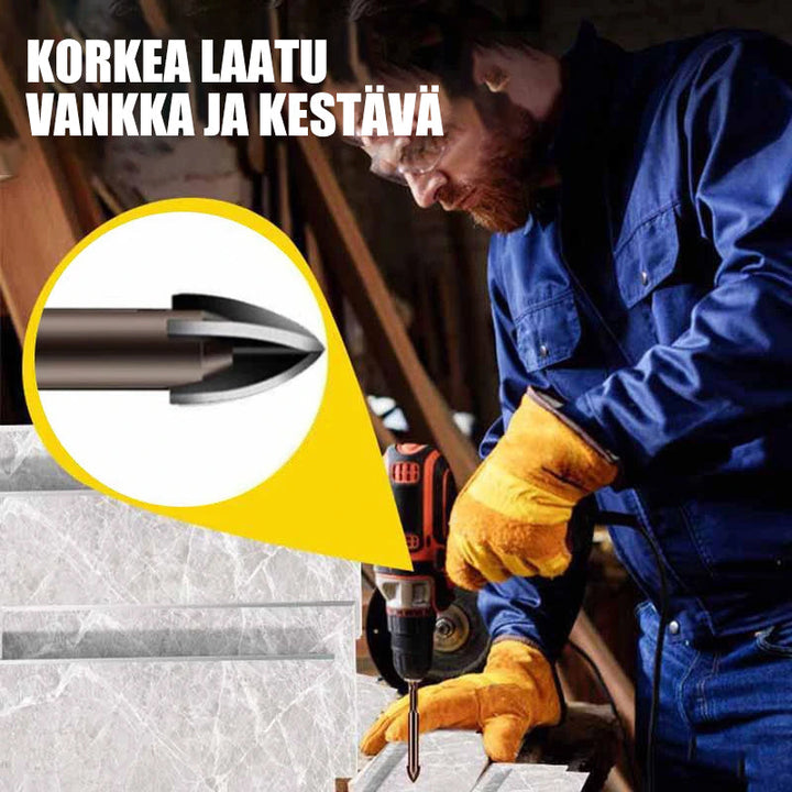 Multifunktionelt bor bits sæt, højkvalitets cementcarbid, borer effektivt i forskellige materialer, inkluderer 5 stk.