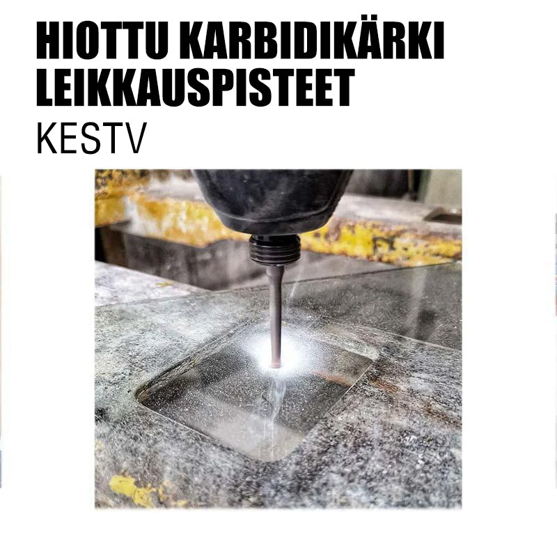 Multifunktionelt bor bits sæt, højkvalitets cementcarbid, borer effektivt i forskellige materialer, inkluderer 5 stk.