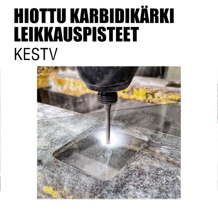 Multifunktionelt bor bits sæt, højkvalitets cementcarbid, borer effektivt i forskellige materialer, inkluderer 5 stk.