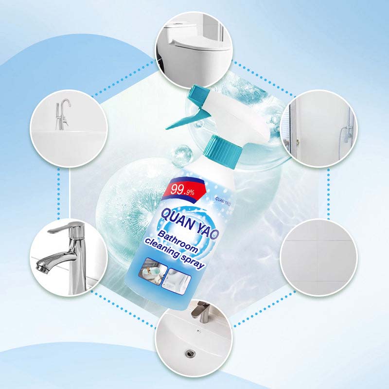 Multipurpose bathroom cleaning spray, 300ml, removes limescale and bacteria, provides a fresh scent and shine.