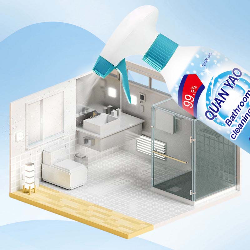 Multipurpose bathroom cleaning spray, 300ml, removes limescale and bacteria, provides a fresh scent and shine.