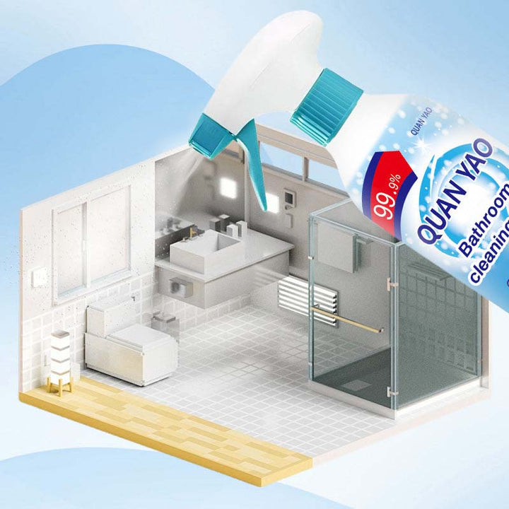 Multipurpose bathroom cleaning spray, 300ml, removes limescale and bacteria, provides a fresh scent and shine.