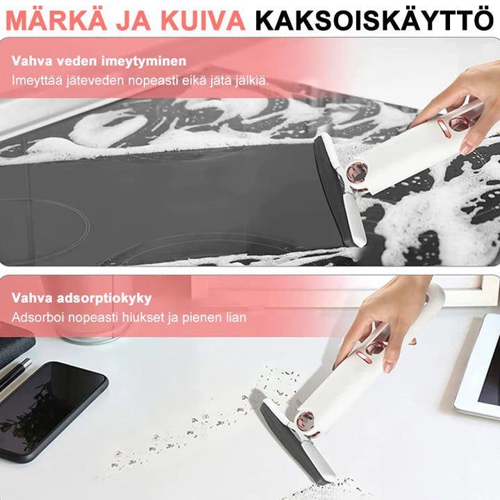 Multifunktionel bord mini moppe, kompakt lodret design, blødt PU-materiale, nem håndvask.