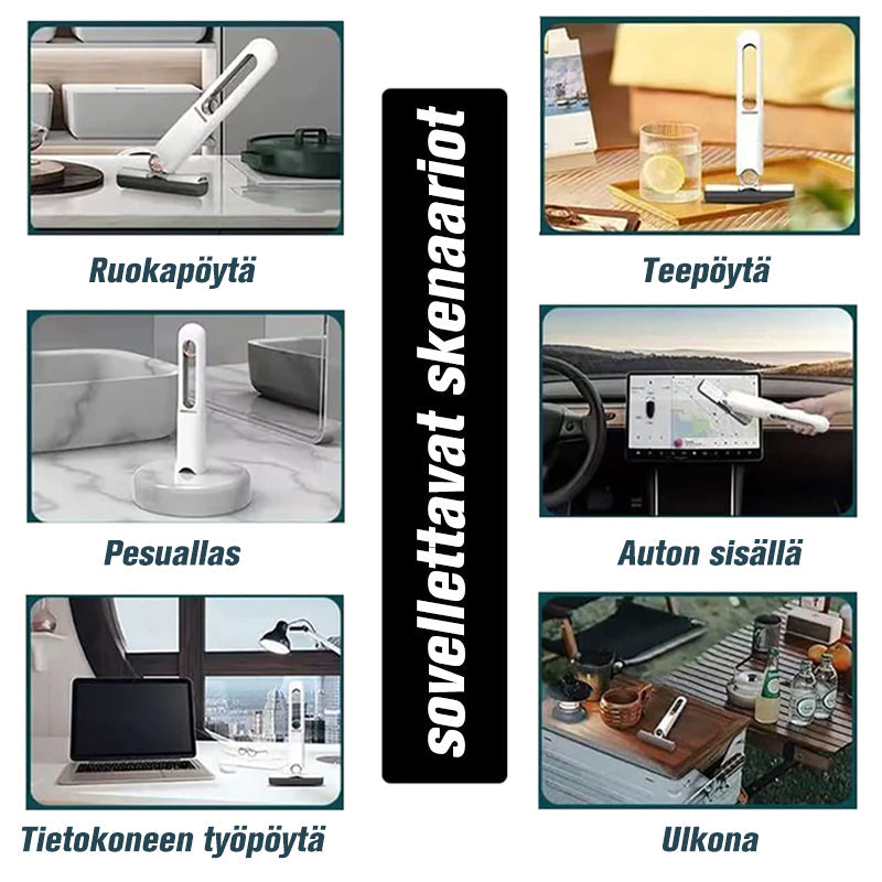 Multifunktionel bord mini moppe, kompakt lodret design, blødt PU-materiale, nem håndvask.
