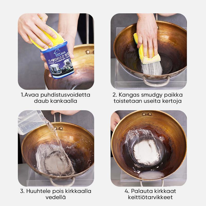Multifunktionelt kraftigt rengøringsmiddel, forsegling, 500g flaske, mod en skinnende overflade, effektiv løsning til hjemmerengøring.