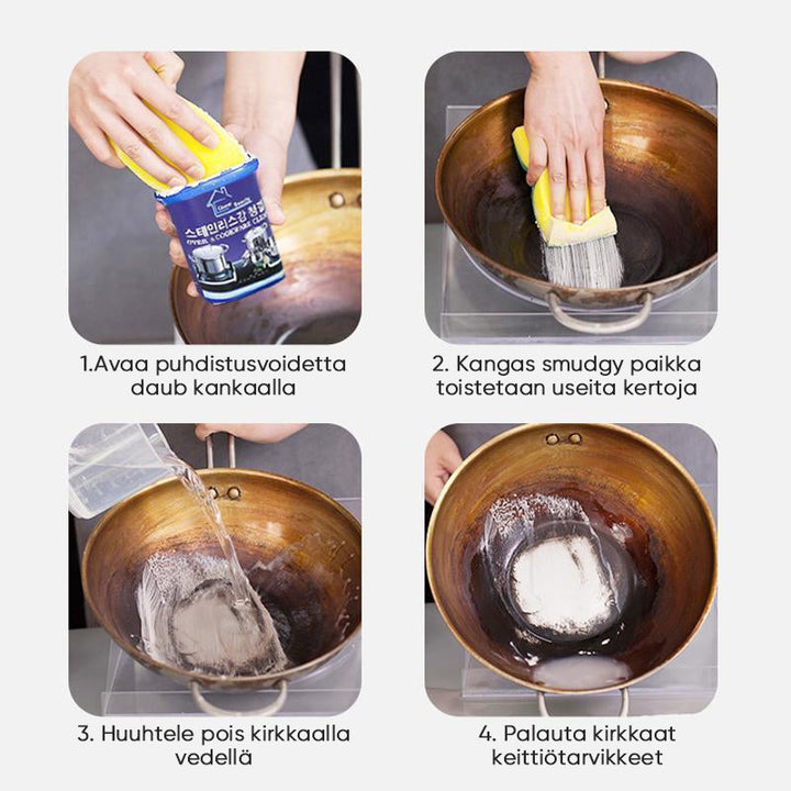 Multifunktionelt kraftigt rengøringsmiddel, forsegling, 500g flaske, mod en skinnende overflade, effektiv løsning til hjemmerengøring.