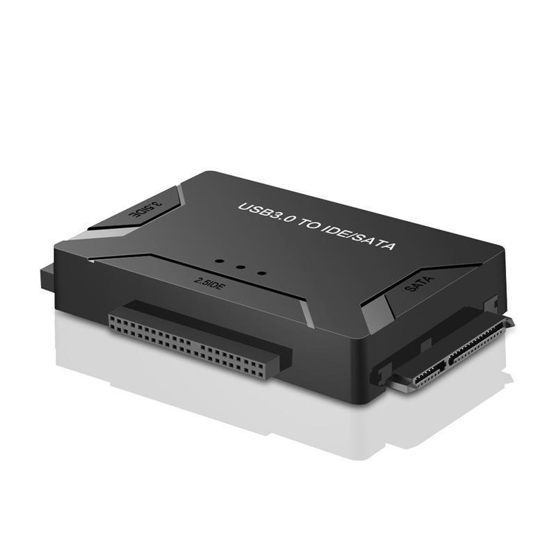 Alsidig USB-IDE/SATA-konverter til harddiske, kompakt design, understøtter 2.5/3.5 SATA og IDE. Hurtig 3-i-1 løsning.
