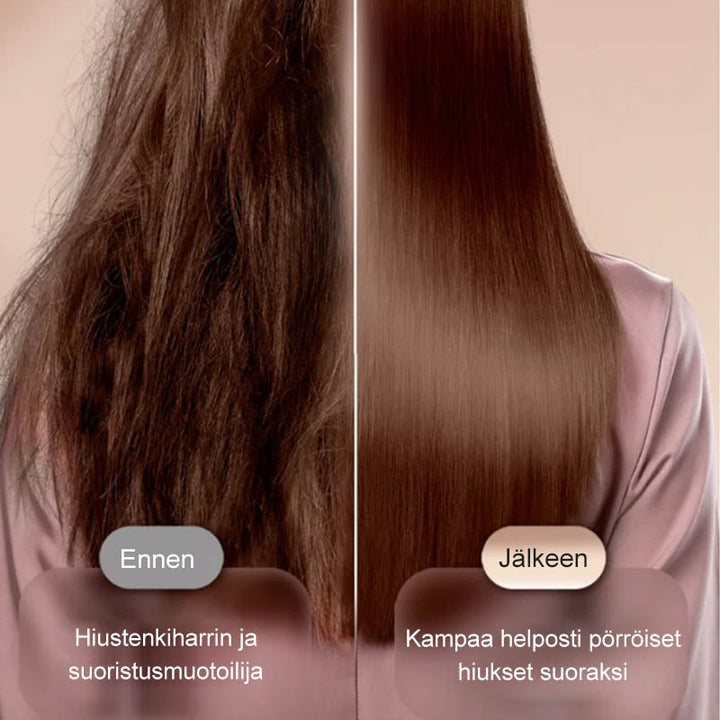Alsidig glattejern kam til fint og krøllet hår, hvid og rød design, passer til alle hårtyper