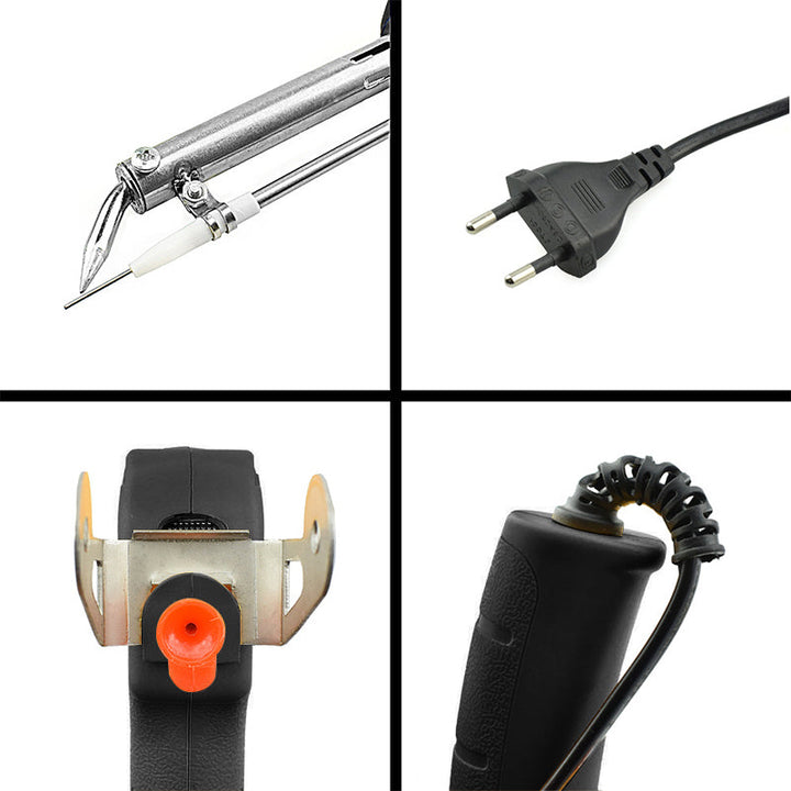 Alsidigt loddekolbe værktøj til auto- og håndværk, kompakt design, hurtig opvarmning, holdbar konstruktion, ergonomisk brug.