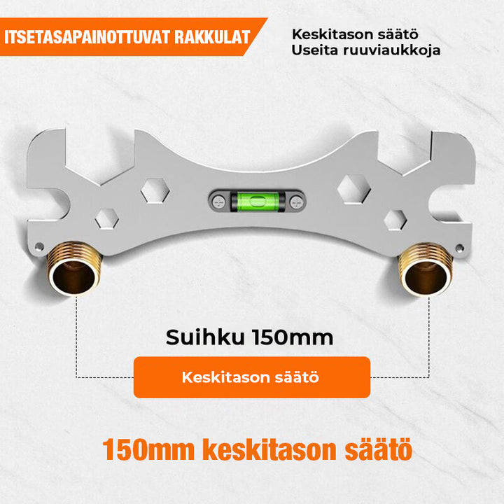 Multiværktøjsskruetrækker, grå, skridsikkert metalhåndtag, velegnet til utilgængelige steder, holdbart rustfrit stål