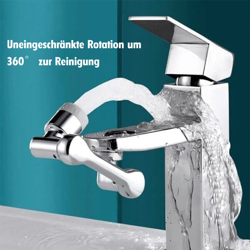 "Monitoiminen 1080° kääntyvä robottikäsi-hana, kuparia, hopeanvärinen; keittiö- ja kylpyhuonekäyttöön. Tyylikäs ja käytännöll