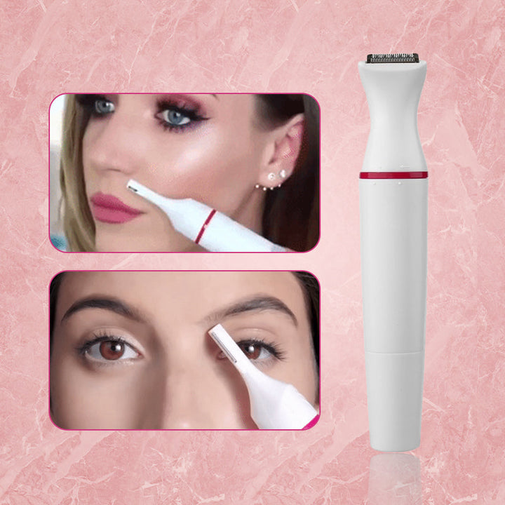 Multifunktionel 5-i-1 dame epilator, pink, til glat hud, til våd og tør brug, USB-opladelig