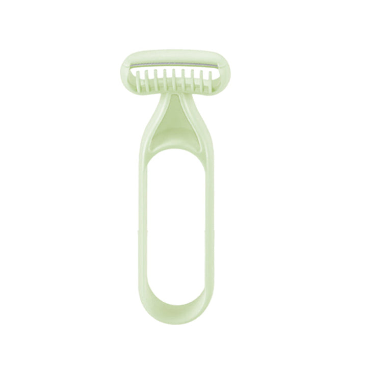 Multifunktionelt barberblad grå, præcis barbering, holdbar konstruktion, ergonomisk håndtag, skønhed og sundhed