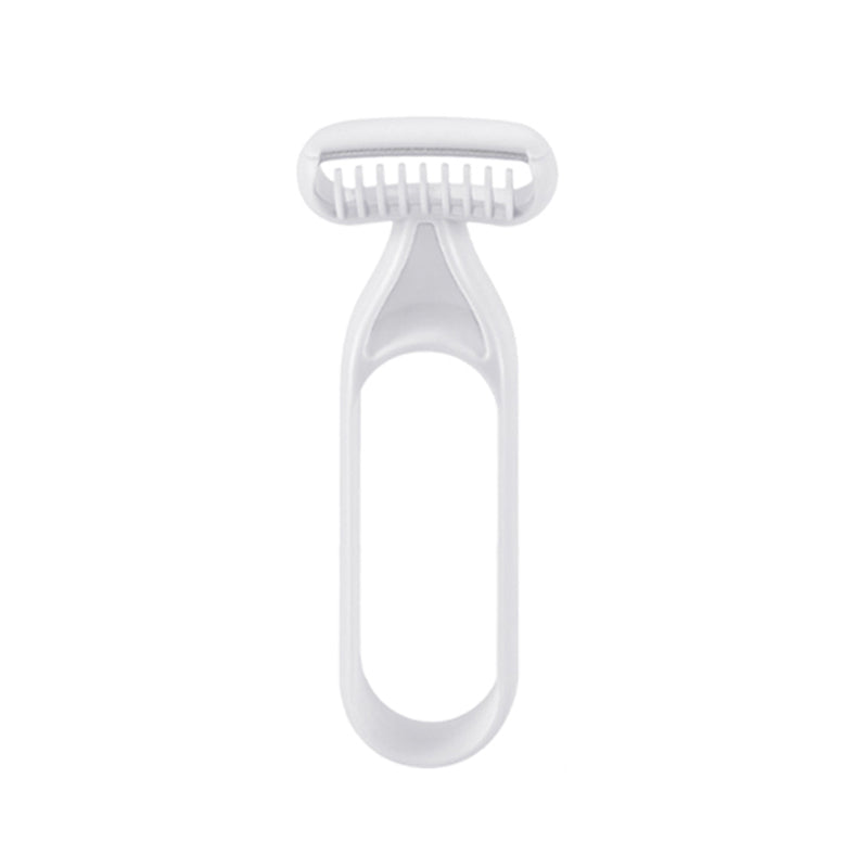 Multifunktionelt barberblad grå, præcis barbering, holdbar konstruktion, ergonomisk håndtag, skønhed og sundhed
