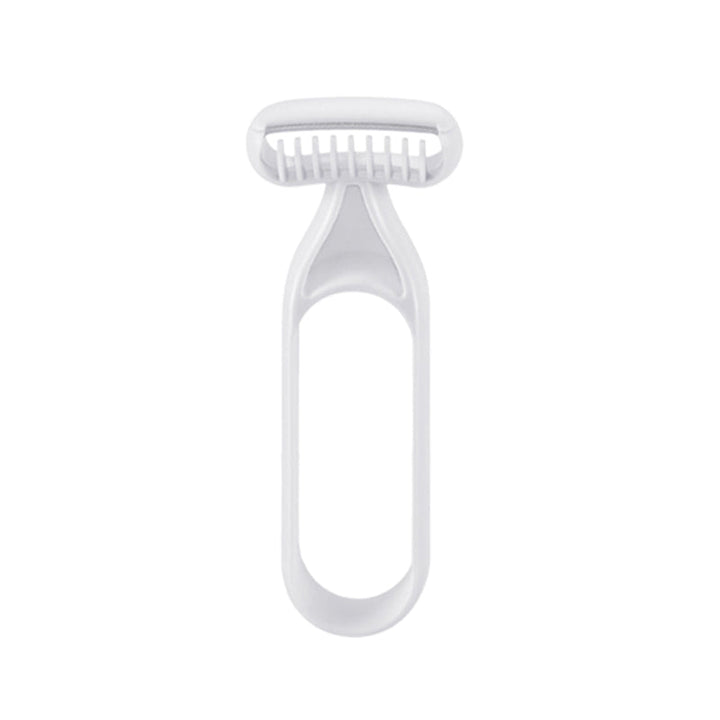 Multifunktionelt barberblad grå, præcis barbering, holdbar konstruktion, ergonomisk håndtag, skønhed og sundhed