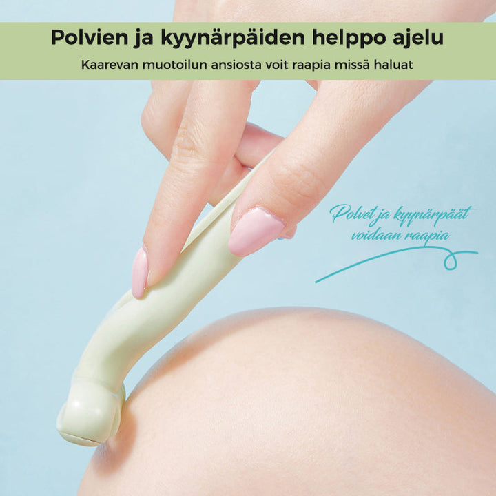 Multifunktionelt barberblad grå, præcis barbering, holdbar konstruktion, ergonomisk håndtag, skønhed og sundhed