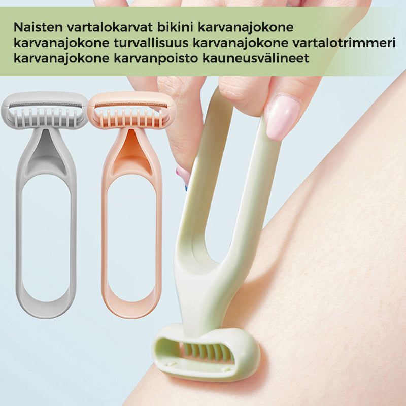 Multifunktionelt barberblad grå, præcis barbering, holdbar konstruktion, ergonomisk håndtag, skønhed og sundhed
