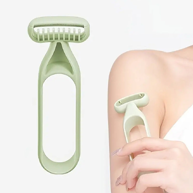 Multifunktionelt barberblad grå, præcis barbering, holdbar konstruktion, ergonomisk håndtag, skønhed og sundhed