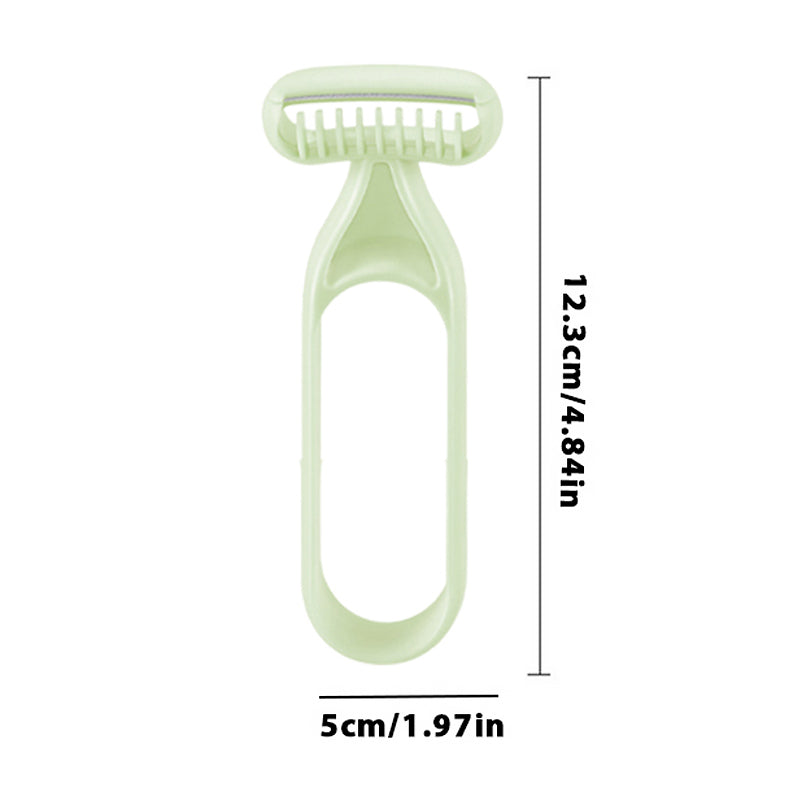 Multifunktionelt barberblad grå, præcis barbering, holdbar konstruktion, ergonomisk håndtag, skønhed og sundhed