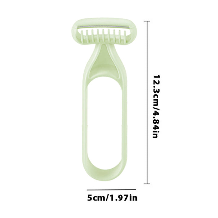 Multifunktionelt barberblad grå, præcis barbering, holdbar konstruktion, ergonomisk håndtag, skønhed og sundhed