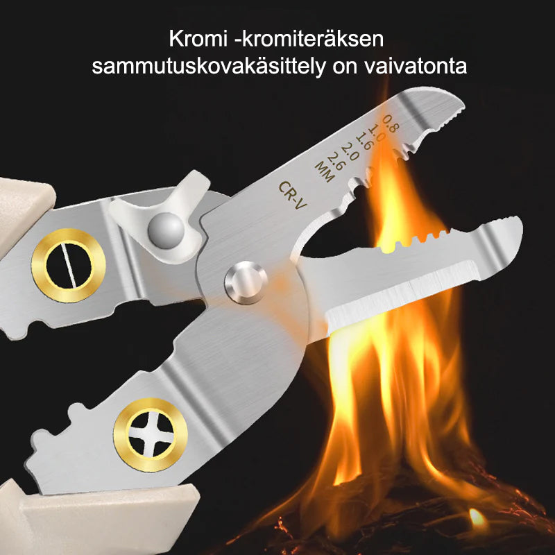 Multifunktionelle afisoleringsklemmer, ergonomisk polstret håndtag, krom-vanadiumstål, innovativt design