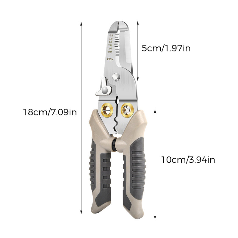 Multifunktionelle afisoleringsklemmer, ergonomisk polstret håndtag, krom-vanadiumstål, innovativt design