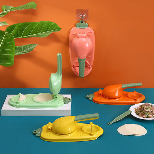 "Monivärinen 2-in-1 nyyttimuotti kotikäyttöön, ergonominen kahva, värivaihtoehdot: oranssi, keltainen, vaaleanpunainen, vihre