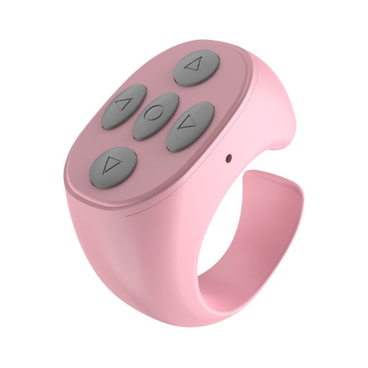 Multifarvet Bluetooth-ringkontrol, ringformet design, trådløs og let, smartphonekontrol fra fingerspidsen.