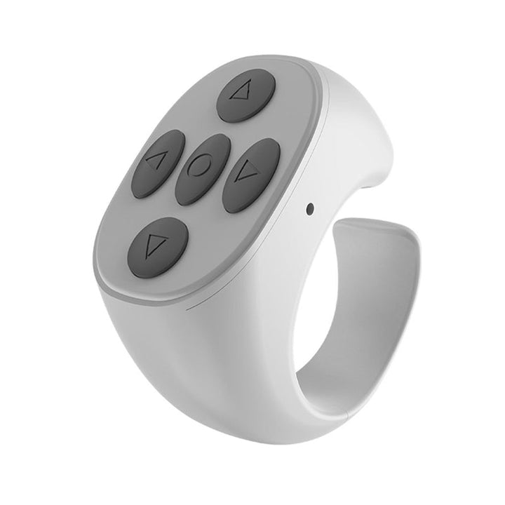 Multifarvet Bluetooth-ringkontrol, ringformet design, trådløs og let, smartphonekontrol fra fingerspidsen.