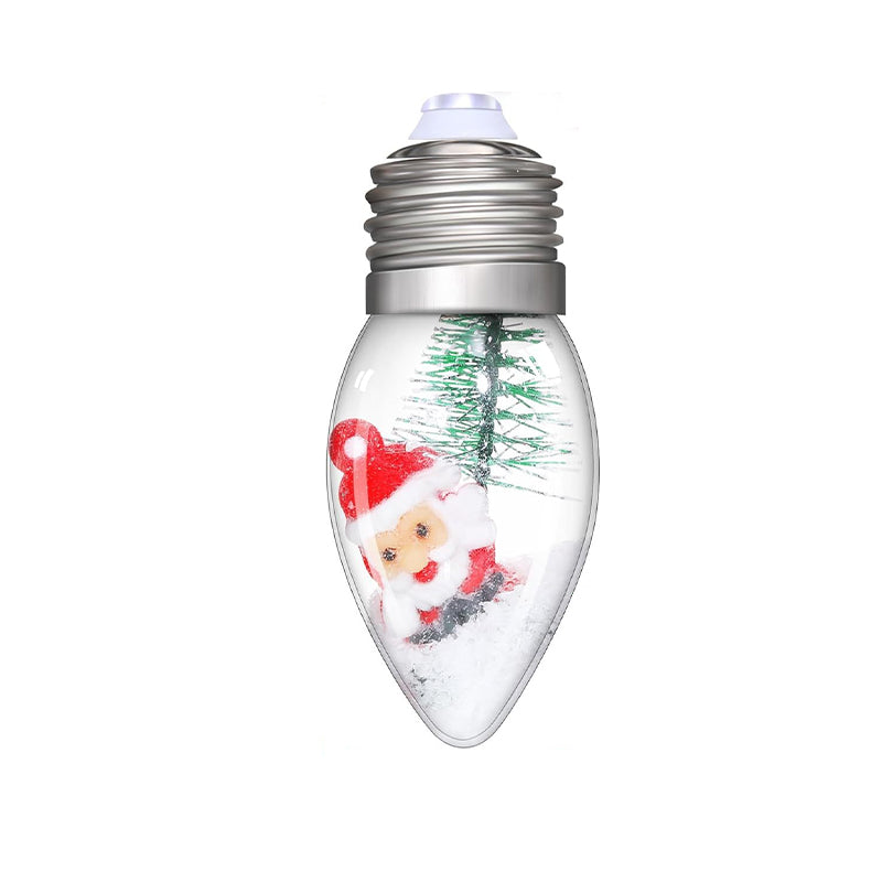 Monivärinen Joulu LED-valosarja, sisältää joulupukin, lumiukon ja poron muotoiset valot, luoden värikkään juhlatunnelman.