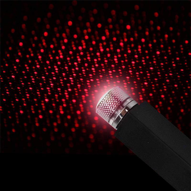 Multifarvet USB LED natlys med dynamisk design og stjernehimmel effekt skaber romantisk atmosfære.