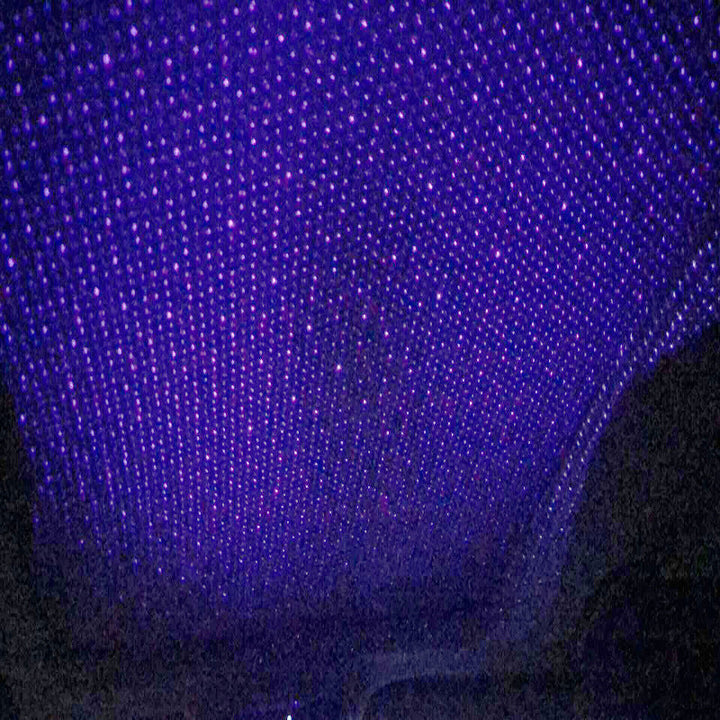 Multifarvet USB LED natlys med dynamisk design og stjernehimmel effekt skaber romantisk atmosfære.